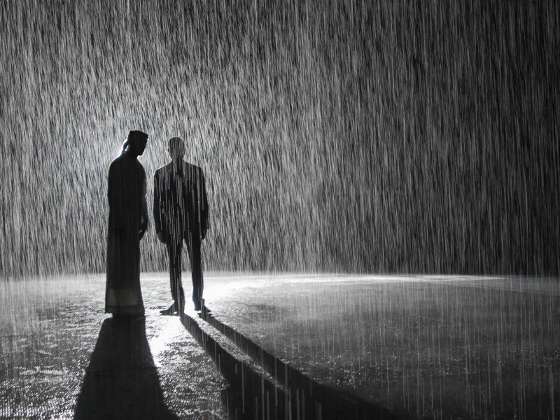 HH Sheikh Dr Sultan bin Muhammad Al Qasimi, member of the Federal Supreme Council, Ruler of Sharjah, opens Rain Room in Sharjah