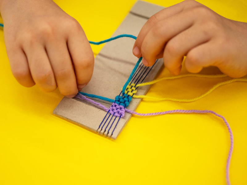 Weaving a Bracelet