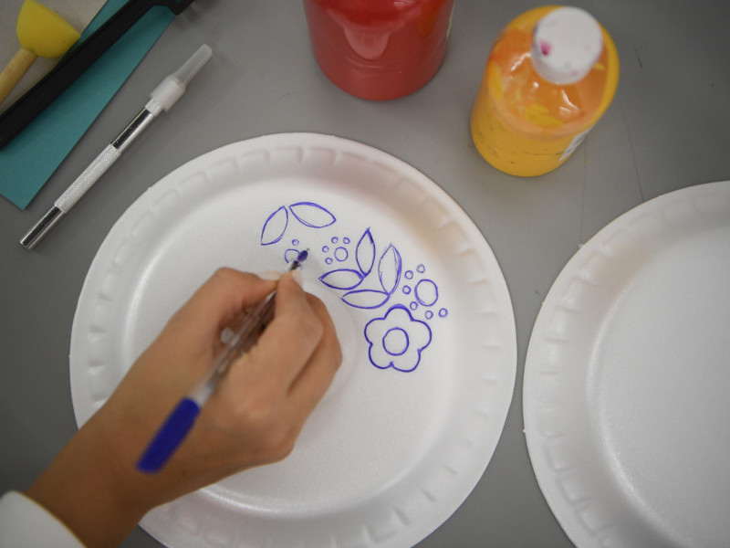 Creating Relief Prints Using Styrofoam