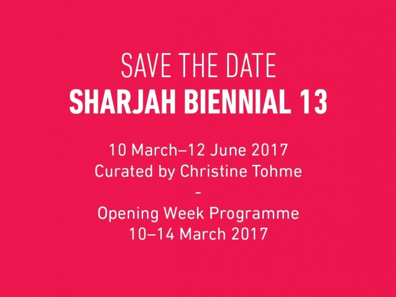 Save the Date: Sharjah Biennial 13