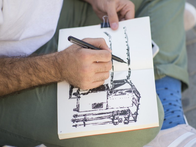 Walk and Sketch at Sharjah Biennial 14