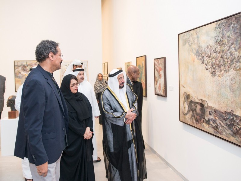 Ruler of Sharjah opens three major exhibitions of Sudanese art at the Sharjah Art Foundation